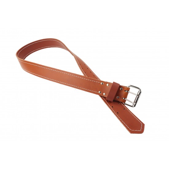 Double leather belt 2'' - SMALL