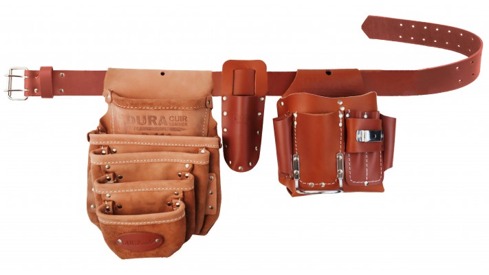 Ensemble complet DURAcuir - sac porte-outils DROIT avec ceinture