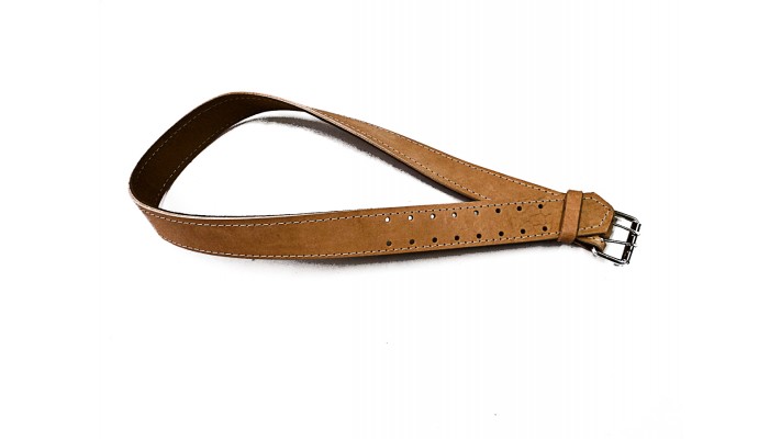 Double leather belt